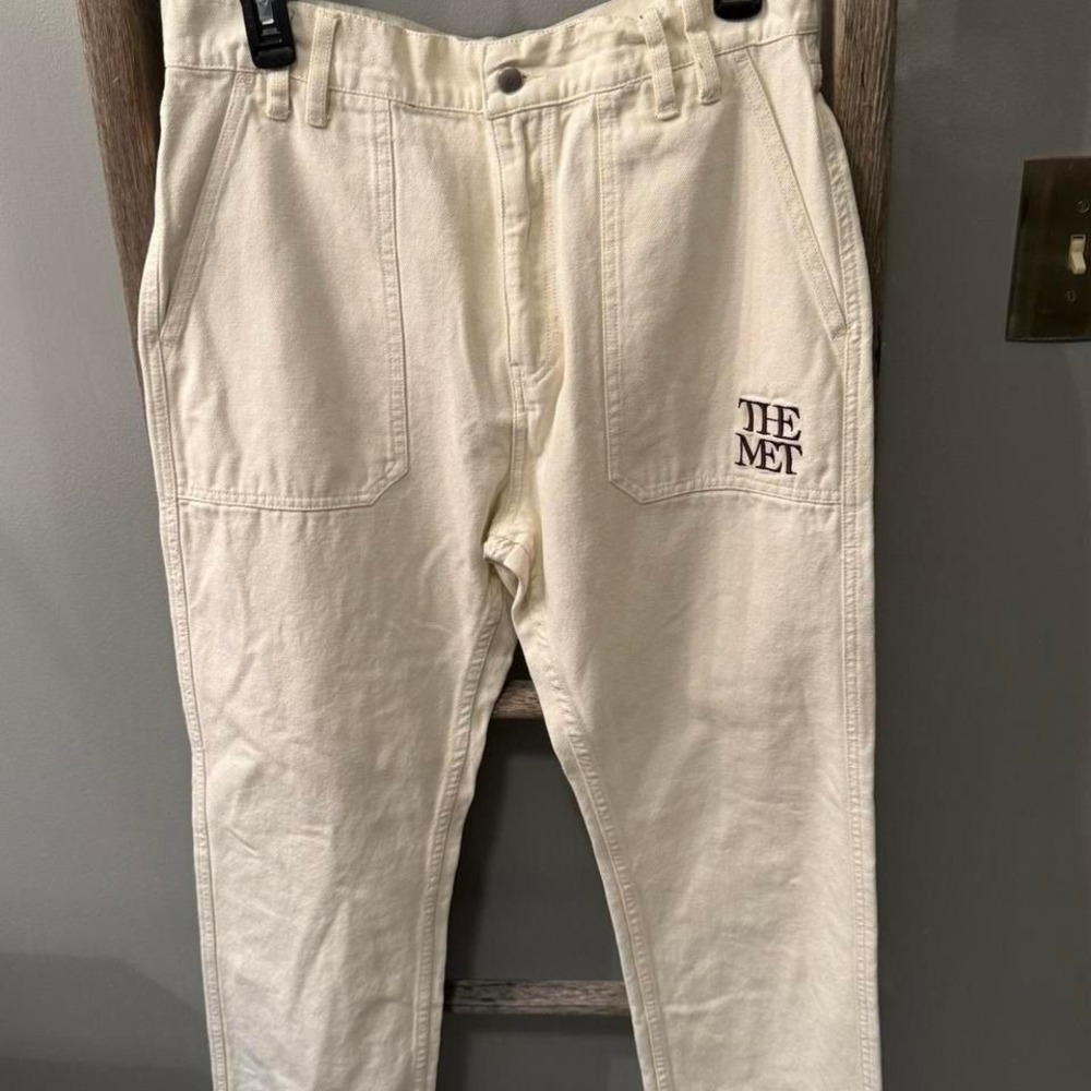 'PacSun The Met cream trousers Size 30 - Picture 2 of 5